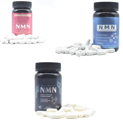 천연 화합물 NMN 500 마그네슘 캡슐은 OEM ODM 개인 라벨을 보충합니다