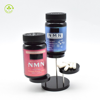 99% 순수한 NMN 파우더는 베타 니코틴아마이드 모노뉴클레오타이드 500MG 캡슐을 보충합니다