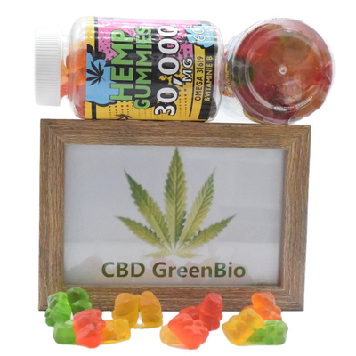 삼 식물지는 CBD gummy bear 배포 노력 CBD 오일 고무를 추출합니다