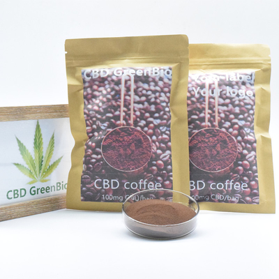 자유로운 삼 추출물 CBD 인스턴트 커피 분말 무글루텐 비유전자 조작 식품 THC