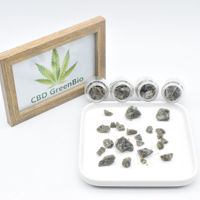 연기는 병 THC 무료 높은 생체 이용률마다 CBD 왁스 크럼블 10 그램을 가볍게 두드립니다