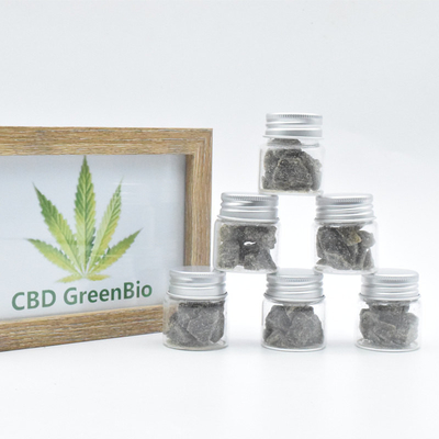 연기는 병 THC 무료 높은 생체 이용률마다 CBD 왁스 크럼블 10 그램을 가볍게 두드립니다