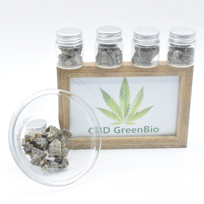 연기는 병 THC 무료 높은 생체 이용률마다 CBD 왁스 크럼블 10 그램을 가볍게 두드립니다