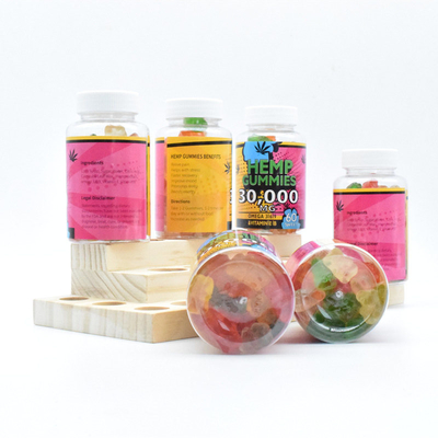 GMP 삼 CBD 고무 25 마그네슘은 병마다 노력 식품 등급 60 검미를 공개합니다
